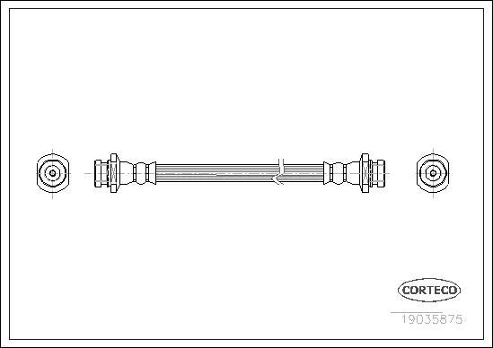 Corteco 19035875 - Тормозной шланг unicars.by