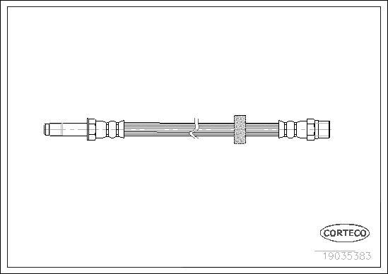 Corteco 19035383 - Тормозной шланг unicars.by