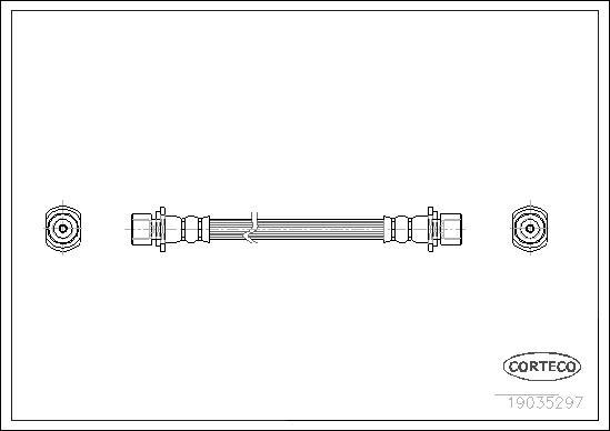 Corteco 19035297 - Тормозной шланг unicars.by