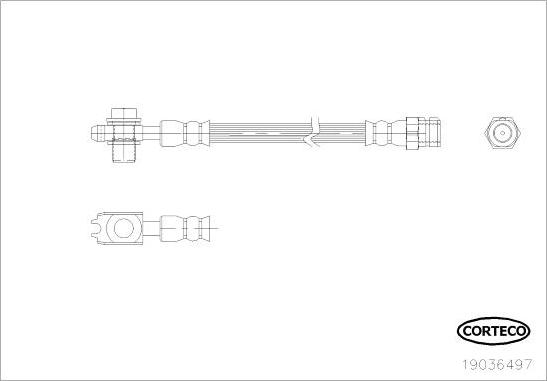 Corteco 19036497 - Тормозной шланг unicars.by