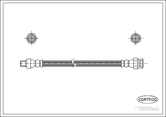 Corteco 19030446 - Тормозной шланг unicars.by