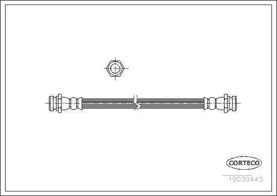 Corteco 19030443 - Тормозной шланг unicars.by