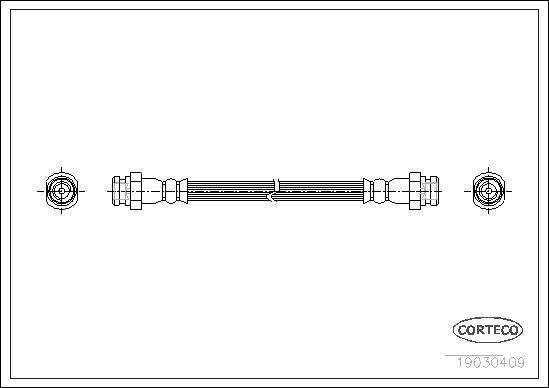 Corteco 19030409 - Тормозной шланг unicars.by