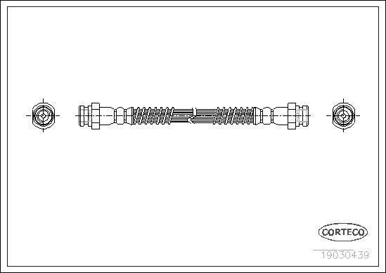 Corteco 19030439 - Тормозной шланг unicars.by