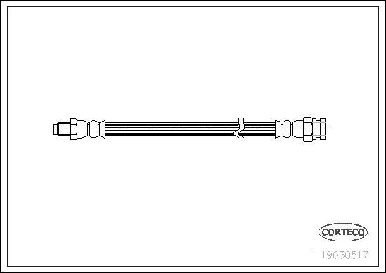 Corteco 19030517 - Тормозной шланг unicars.by