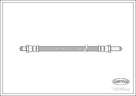 Corteco 19030645 - Тормозной шланг unicars.by