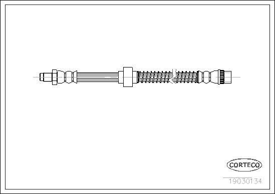 Corteco 19030134 - Тормозной шланг unicars.by