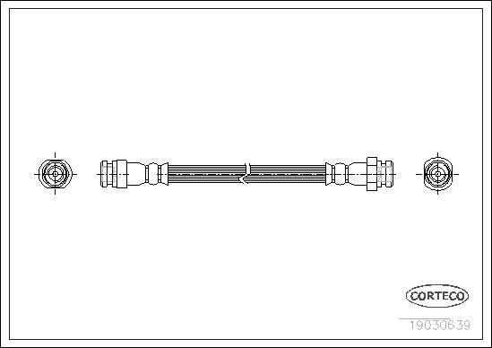 Corteco 19030369 - Тормозной шланг unicars.by