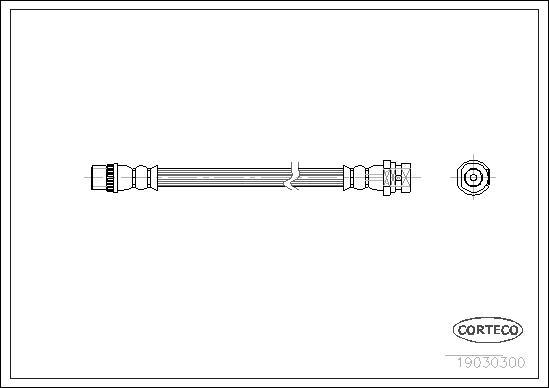 Corteco 19030300 - Тормозной шланг unicars.by