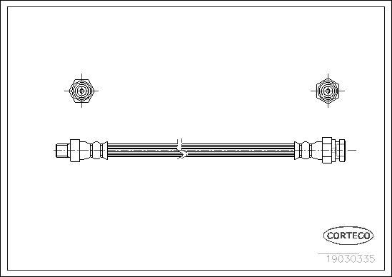 Corteco 19030335 - Тормозной шланг unicars.by