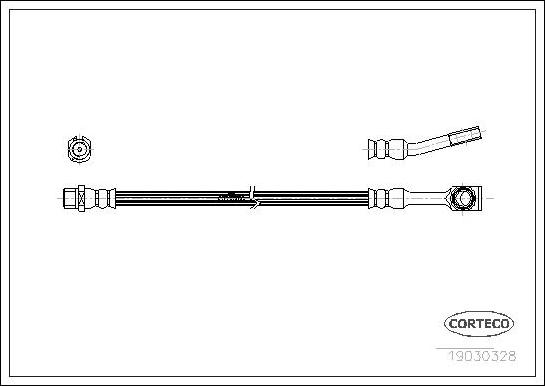 Corteco 19030328 - Тормозной шланг unicars.by