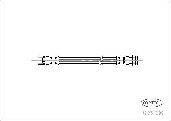 Corteco 19030299 - Тормозной шланг unicars.by