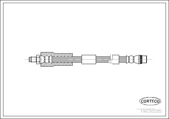 Corteco 19030285 - Тормозной шланг unicars.by