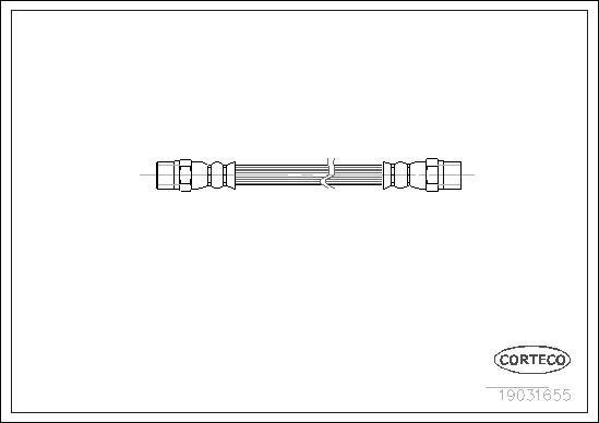 Corteco 19031655 - Тормозной шланг unicars.by