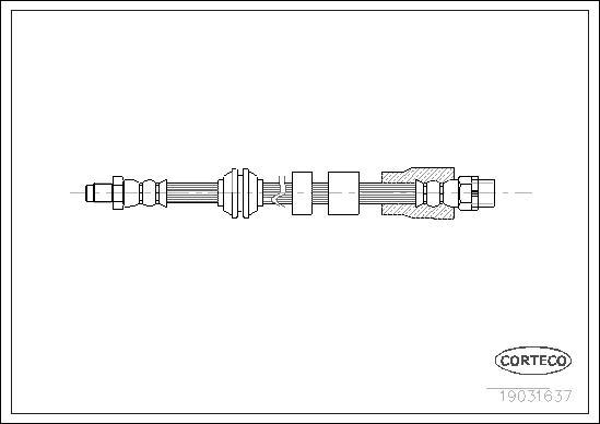 Corteco 19031637 - Тормозной шланг unicars.by