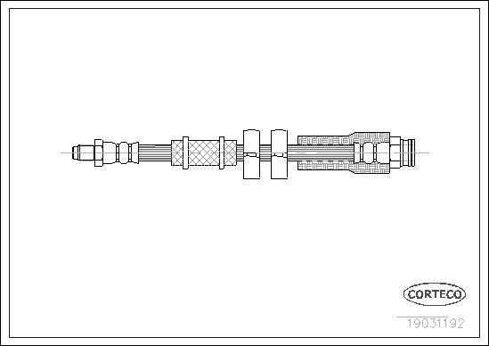 Corteco 19031192 - Тормозной шланг unicars.by