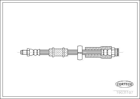 Corteco 19031197 - Тормозной шланг unicars.by