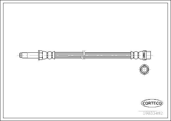 Corteco 19033492 - Тормозной шланг unicars.by