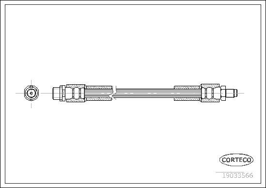 Corteco 19033566 - Тормозной шланг unicars.by