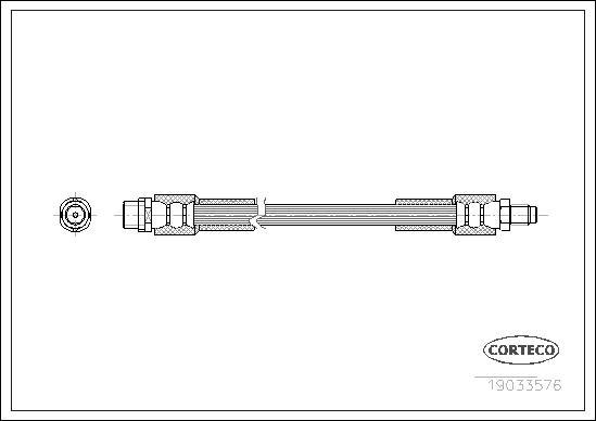 Corteco 19033576 - Тормозной шланг unicars.by