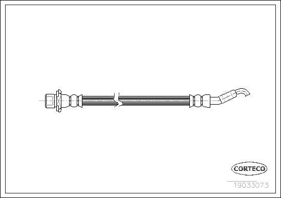 Corteco 19033073 - Тормозной шланг unicars.by