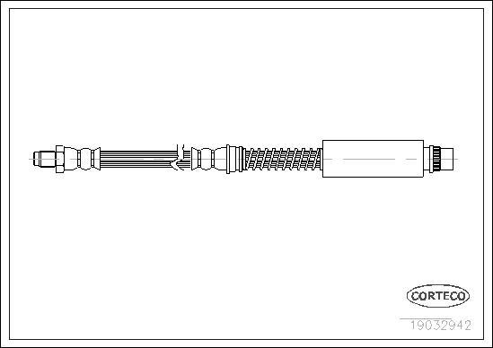 Corteco 19032942 - Тормозной шланг unicars.by