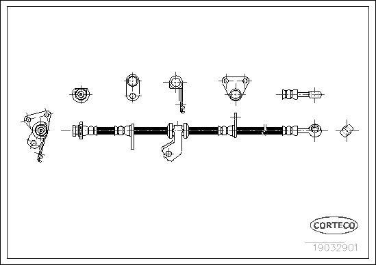 Corteco 19032901 - Тормозной шланг unicars.by