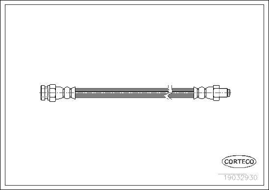 Corteco 19032930 - Тормозной шланг unicars.by