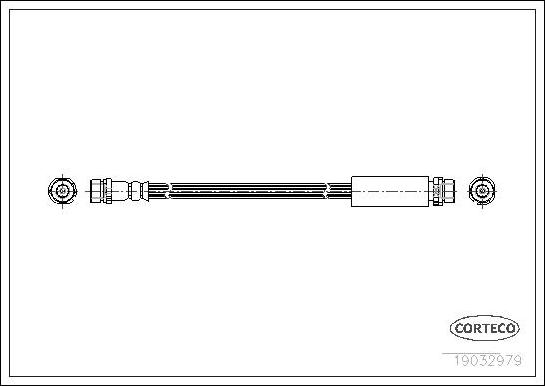 Corteco 19032979 - Тормозной шланг unicars.by