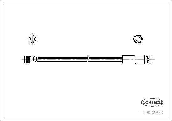 Corteco 19032978 - Тормозной шланг unicars.by