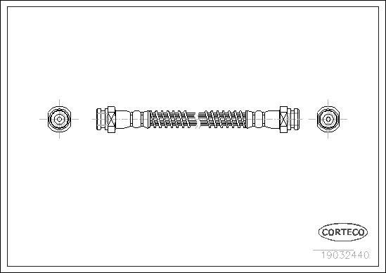 Corteco 19032440 - Тормозной шланг unicars.by