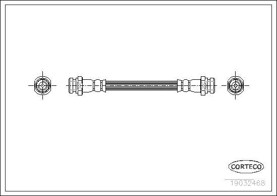 Corteco 19032468 - Тормозной шланг unicars.by