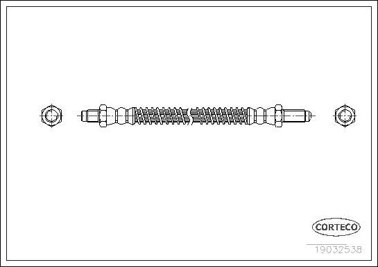 Corteco 19032538 - Тормозной шланг unicars.by