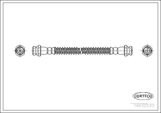 Corteco 19032533 - Тормозной шланг unicars.by