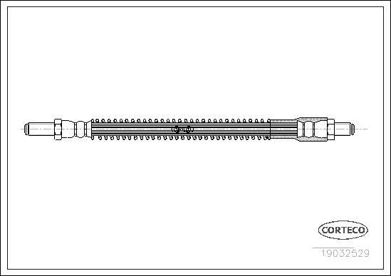 Corteco 19032529 - Тормозной шланг unicars.by