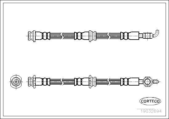 Corteco 19032694 - Тормозной шланг unicars.by