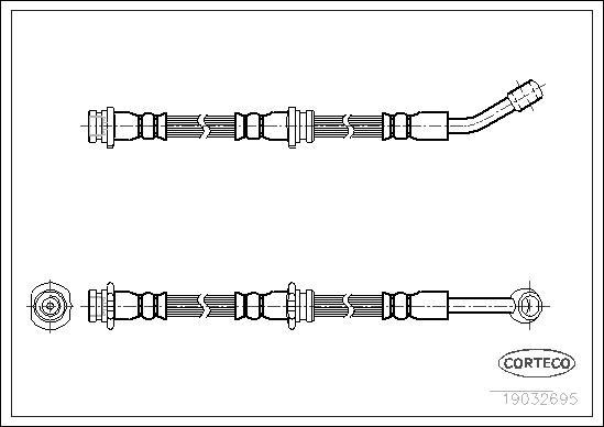 Corteco 19032695 - Тормозной шланг unicars.by