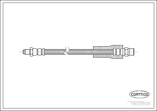 Corteco 19032656 - Тормозной шланг unicars.by