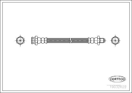 Corteco 19032622 - Тормозной шланг unicars.by