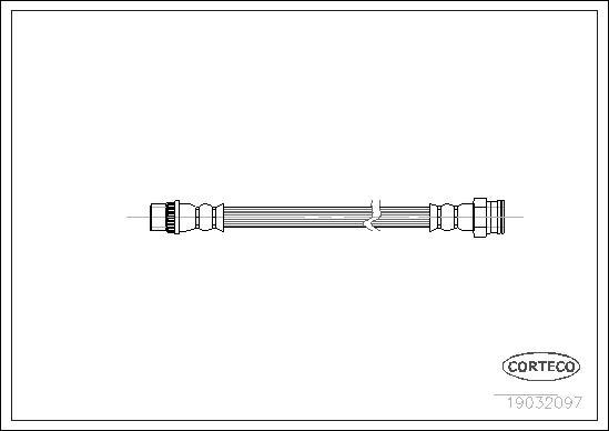 Corteco 19032097 - Тормозной шланг unicars.by