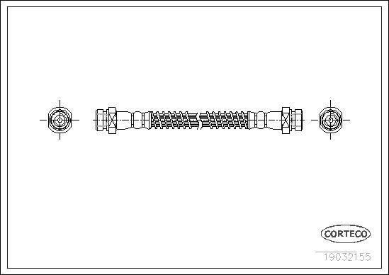 Corteco 19032155 - Тормозной шланг unicars.by