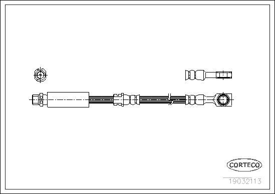 Corteco 19032113 - Тормозной шланг unicars.by