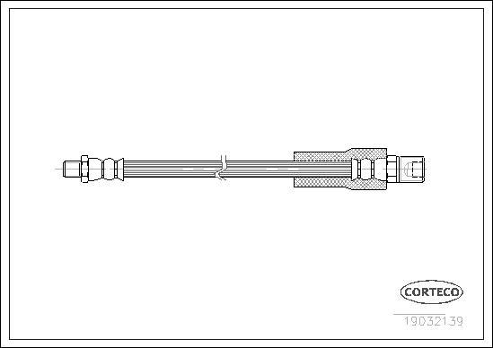 Corteco 19032139 - Тормозной шланг unicars.by