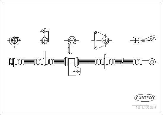 Corteco 19032899 - Тормозной шланг unicars.by