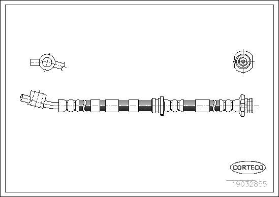 Corteco 19032855 - Тормозной шланг unicars.by