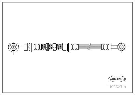 Corteco 19032319 - Тормозной шланг unicars.by