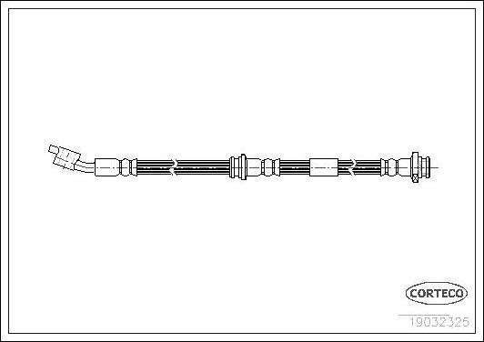 Corteco 19032325 - Тормозной шланг unicars.by