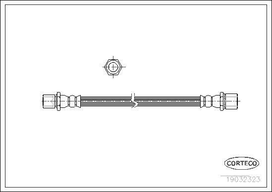 Corteco 19032323 - Тормозной шланг unicars.by