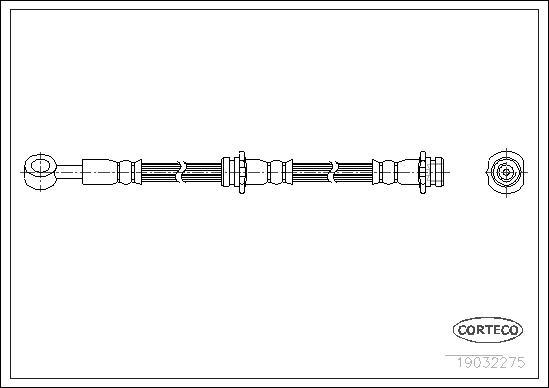 Corteco 19032275 - Тормозной шланг unicars.by