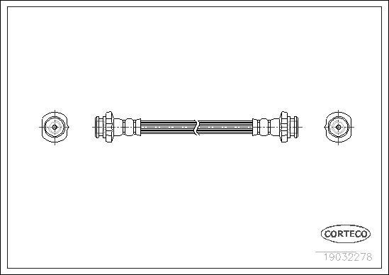 Corteco 19032278 - Тормозной шланг unicars.by